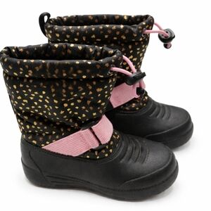3M Thinsulate Kids Boots with Pink and Gold Accents